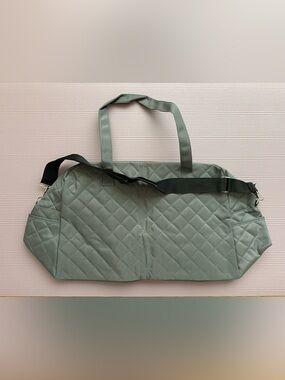 Quilted Grey Travel Bag